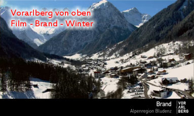 vorarlberg von oben brand im Winter